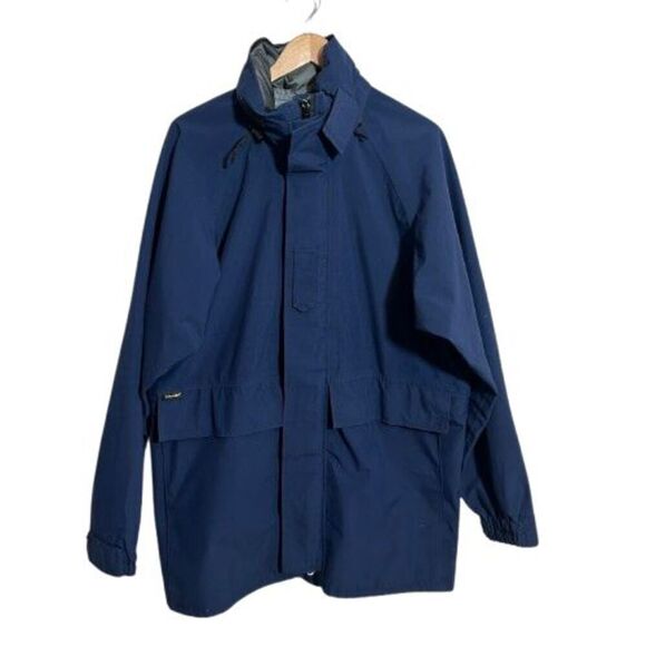 VTG Propper GoreTex Foul Weather Jacket Coat Mens M Long USA Navy Coast Guard